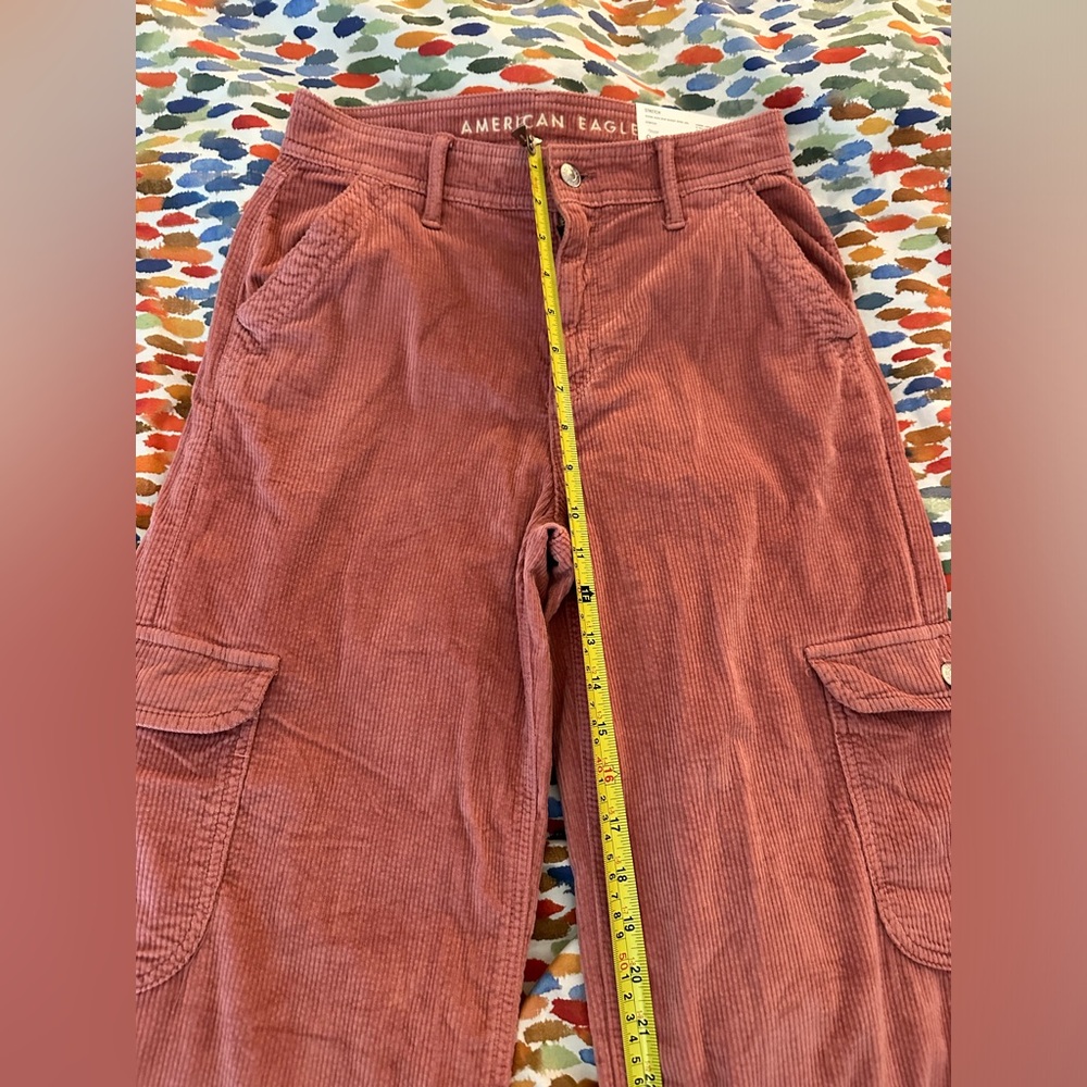 American Eagle Pink Corduroy Pants - Picture 8 of 9